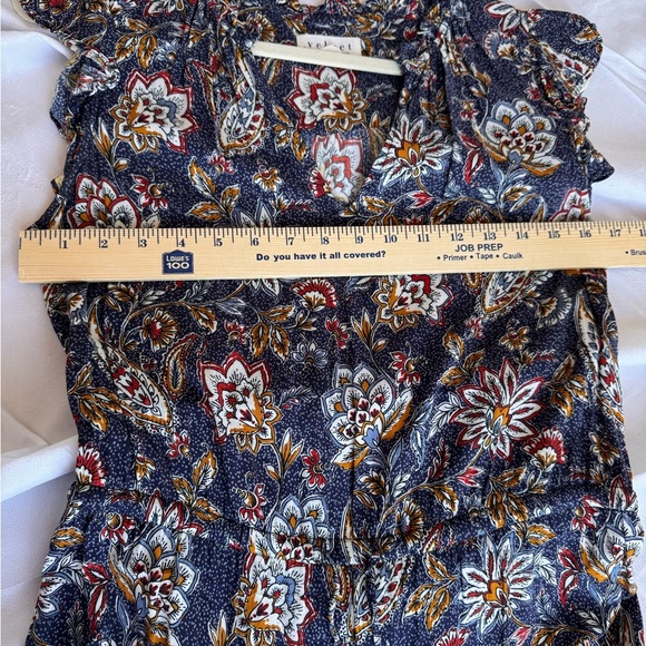 Velvet by Graham & Spencer Floral Mini Dress - Blue and Red - Picture 7 of 10